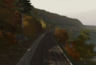 Fahrt durchs herbstliche Elbtal