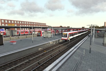 Ungewöhnliches Baustellenpendel - U3 Hamburg