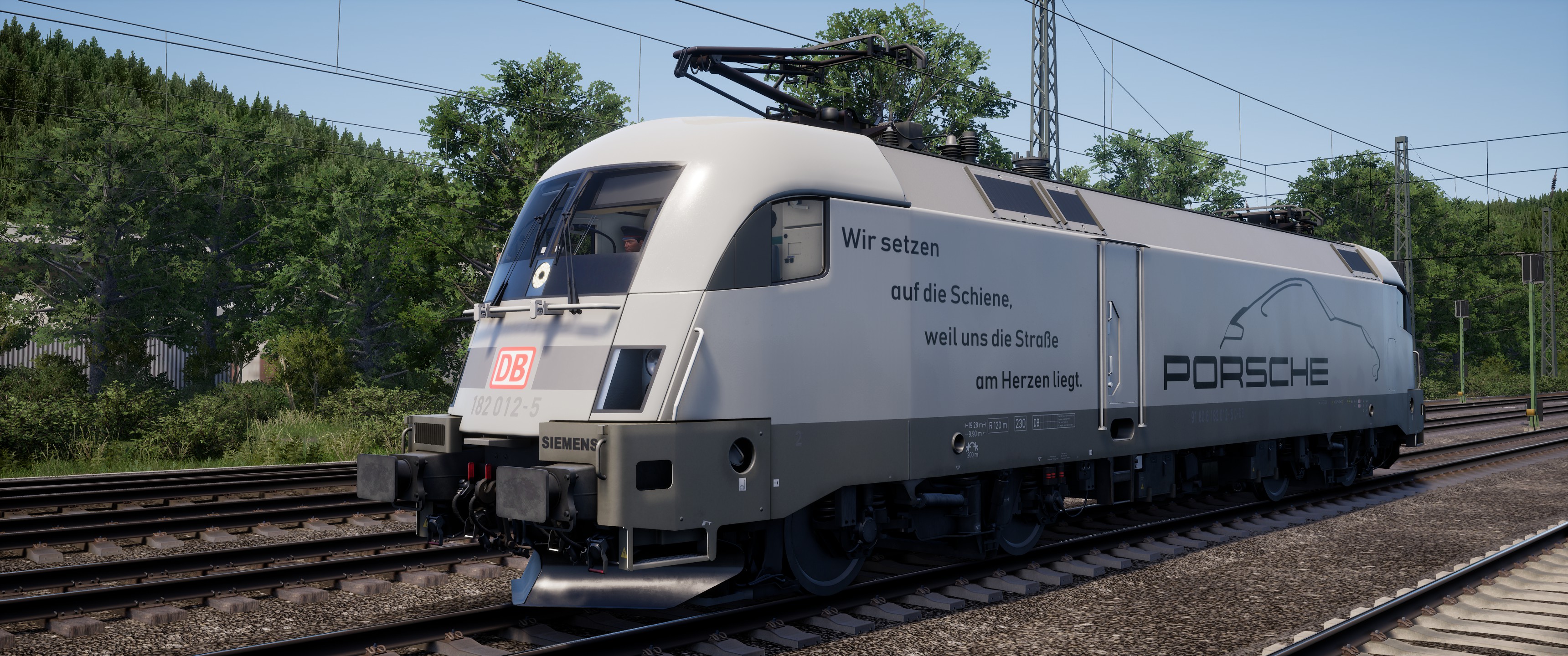 Br 182 Porsche Werbelok Rail Simde Die Deutsche Train Simulator