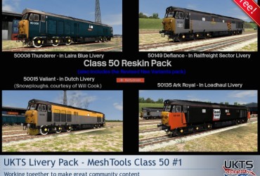 UKTS Livery Pack - MeshTools Class 50 #1