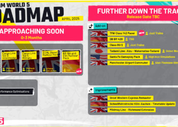 [DTG] Train Sim World 5 Roadmap – April 2025